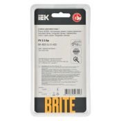 Рамка стеклянная 2 поста IEK BRITE BR-M22-G-31-K02 РУ-2-2-Бр черный матовый