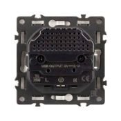 Штепсельная розетка встраиваемая Arlight SCT-NOBE-MUAA-SFPL-IS 16А 059443 с/з и USB тип A+A никель