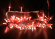 гирлянда НИТЬ Красный RL-S10C-220V-CW/R, белый провод 10 м., соединяемая, защитный колпачек, 220V, 100 Led, IP65, статика
