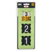 Рамка стеклянная 3 поста IEK BRITE BR-M32-G-41-K06 РУ-3-2-Бр эко грин RE
