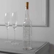 гирлянда НИТЬ на батарейках РОСА с пробкой Синий, серебристая (AG13x3) 2.0м.