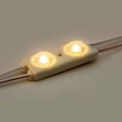Светодиодный модуль герм. 2led Белый теплый 2835smd 12V линейный с линзой ELF-SOL+ 2 2835 WW