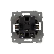 Выключатель встраиваемый двухклавишный непроходной Arlight 049890 SWT-MK02-PL-GD-V светлое золото