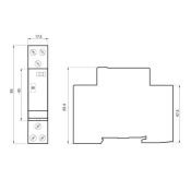 Контактор VSM220-02/230V, 2x20 A, 2 x отключающий, ручное управление 8595188128100