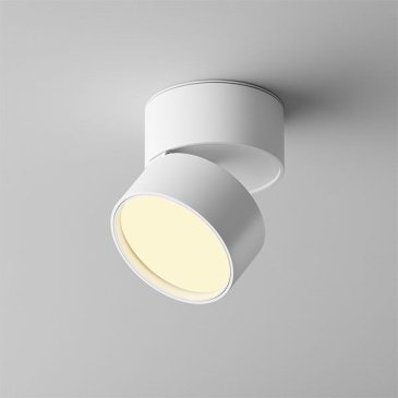 Накладной светильник  12W Белый теплый Onda C024CL-12W2.7K-W-1 220V откидной поворотный белый
