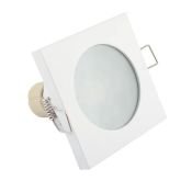 Встраиваемый светильник без лампы DENKIRS ENKEL DK3014-WH GU10 белый квадратный IP44