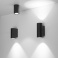 светильник  24W Белый дневной 032573 LGD-FORMA-WALL-TWIN-R90-2x12W  220V IP54 цилиндр накладной серый