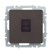 Розетка встраиваемая компьютерная IEK BRITE BR-K10-1-K45 РК10-БрТБ RJ45 кат.5E бронза