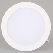 Встраиваемый светильник-панель  12W Белый теплый 021438  DL-BL145-12W 220V IP40 круглый белый