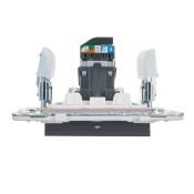 Розетка встраиваемая компьютерная IEK SKANDY SK-K10-1-K48 SK-K01T RJ45 кат.5E титан