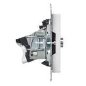 Розетка встраиваемая комбинированная IEK BRITE BR-AK20-1-K91 РТВ/РК12-БрАБ TV+RJ45 кат.5E арктический белый