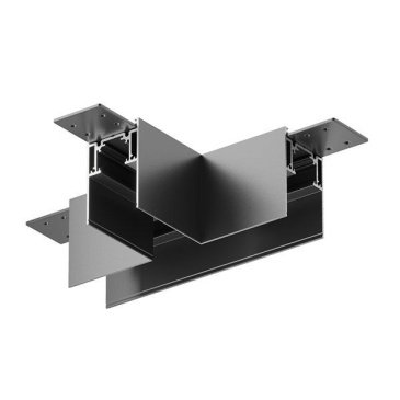 Коннектор Т-образный накладной Gravity TRA010CT-41B чёрный