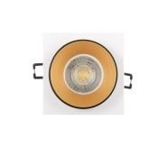 Встраиваемый светильник без лампы DENKIRS LEMVIK DK2402-GD GU10/GU5.3 черный/золотой квадратный