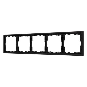 Рамка пластик 5 постов Arlight FRM-NOBE-SFPL-5-BK 054228 черный