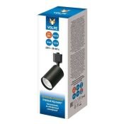 Трековый светильник однофазный под лампу GU10 UBL-Q324 BLACK на шинопровод черный UL-00012466 Volpe