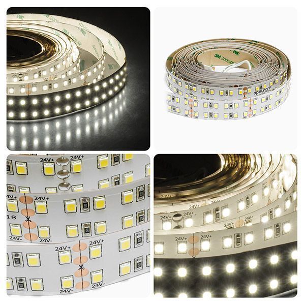 Светодиодная лента Белый теплый 2835 24V 38W/m 240Led/метр 00-304 PRO 20мм IP20 Светодиодная лента Белый теплый 2835 24V 38W/m 240Led/метр 00-304 PRO 20мм IP20