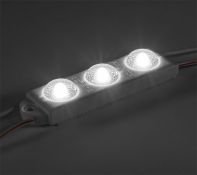 Светодиодный модуль герметичный 3led Белый дневной 2835smd 12V линейный с линзой ELFLED SOL NEXT 3