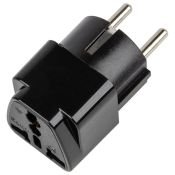 Европереходник 10А с заземлением UL-00010562 S-GES1-10S BLACK