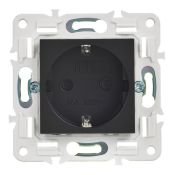 Штепсельная розетка встраиваемая IEK SKANDY 16А SK-R14-16-K02 SK-R04Bl с з/к без з/ш черный