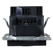 Штепсельная розетка встраиваемая IEK BRITE 16А BR-R14-16-U21-D31-K53 РЮш10-2-БрГ с з/к и шторками с USB A+A 3,1А графит