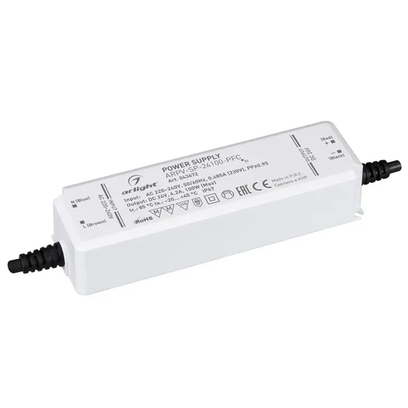 Блок питания (AC-DC) 24V 100W 043672 ARPV-SP-24100-PFC герм IP67 пластик
