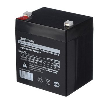 аккумулятор свинцово-кислотный   5 A/h 12V LA-1250 GoPower