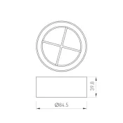 Решетка антибликовая LGD-ANTIGLARE-GRILLE-R85 (BK) 046755