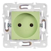 Штепсельная розетка встраиваемая IEK SKANDY 10А SK-R10-10-K06 SK-R02G без з/к без шторок мятный