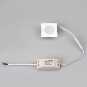 светильник   3W Белый дневной  020764  LTM-S60x60WH-Frost 110deg 220V квадратный встраиваемый белый Уценка!!! (с витрины)