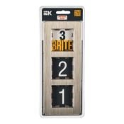 Рамка металлическая 3 поста IEK BRITE BR-M32-M-21-K37 РУ-3-1-Бр шампань RE AL