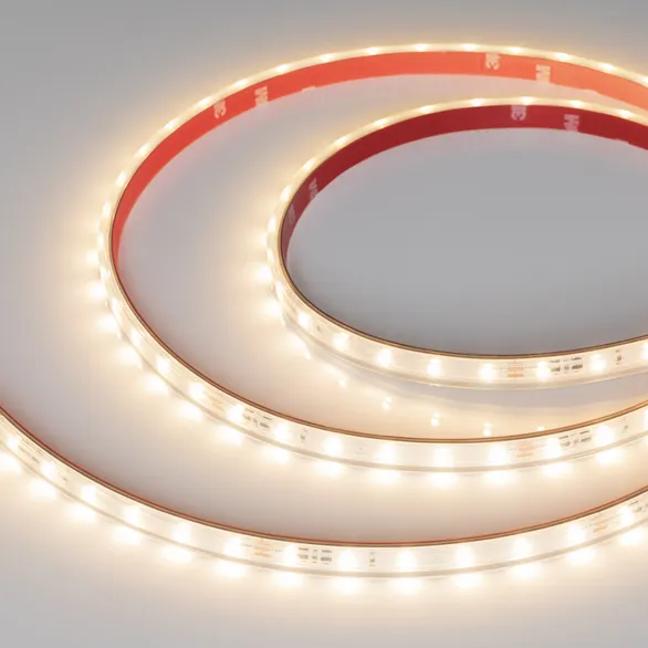 Светодиодная лента  Белый теплый 2835 24V  4.8W/m 60Led/метр герм (силиконовая экструзия) 050656 IC-PS-A60-10mm 3000K LUX IP67 стаб. 10m