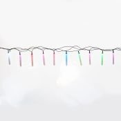 гирлянда фигурная  1.5W RGB &quot;Палочки с пузырьками&quot; 303-037, провод темно-зеленый ПВХ, 2 м., 220V, 20 Led, IP20