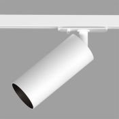 Трековый светильник однофазный  15W SOLID SCOPE DK6060-BW+WH под лампу GU10 IP20 на шинопровод белый/черный