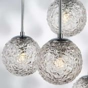 Подвесной светильник без лампы Lightstar 815260 BARI 6х40W G9 шар хром/прозрачный