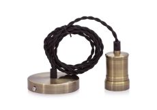 подвес Vintage 058-322 SUN-LUMEN RETRO1 E27 BRONZE черный провод, с кольцом подвес Vintage 058-322 SUN-LUMEN RETRO1 E27 BRONZE черный провод, с кольцом