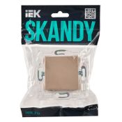 Заглушка c суппортом SK-C01Sa песочный SK-PL10-K98 SKANDY IEK