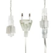 гирлянда фигурная  18W Желтый &quot;Мишура&quot; 303-601, провод прозрачный ПВХ, 3 м., 220V, 288 Led, IP20