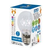 лампа декоративная светодиодная Ананас D45 Синий 1.0W  UL-00010066 LED-D45-1W-BLUE-E27-CL-С PINEAPPLE