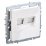 Розетка встраиваемая компьютерная двойная IEK BRITE BR-K20-2-K01 РК11-2-БрБ RJ45 кат.6 белый