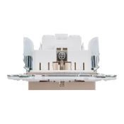 Штепсельная розетка встраиваемая IEK SKANDY 16А SK-R11-16-K98 SK-R05Sa с з/к без з/ш песочный