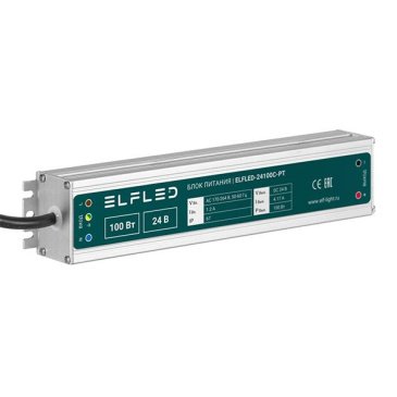 Блок питания (AC-DC) 24V 100W ELFLED-24100С-PT  герм IP67  металл