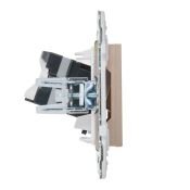 Розетка встраиваемая компьютерная IEK SKANDY SK-K10-1-K98 SK-K01Sa RJ45 кат.5E песочный