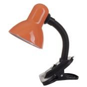 светильник настольный без лампы TLI-202  E27 02153 на прищепке оранжевый