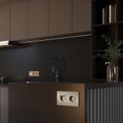 Рамка стеклянная 2 поста WERKEL Senso W0023111 шампань
