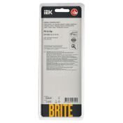 Рамка стеклянная 3 поста IEK BRITE BR-M32-G-31-K14 РУ-3-2-Бр розовый матовый