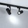 Трековый светильник  18/25W Белый-MIX LGD-URANUS-4TR-R75 Warm3500-MIX (WH, side holder) 20-50deg на шинопровод черный 055807