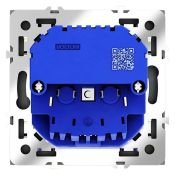 Розетка встраиваемая VOLTUM S70 с заземлением и защитными шторками 16А с USB A+С черный матовый