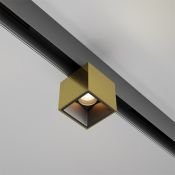 Трековый светильник  7W Белый теплый Альфа/Alfa S Exility 50deg TR133-2-7W3K-BS на магнитный шинопровод латунь