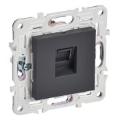 Розетка встраиваемая компьютерная IEK SKANDY SK-K10-2-K48 SK-K02T RJ45 кат.6 титан