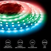 Светодиодная лента RGB 5050 24V 14.4W/m 60Led/метр 00-337 IP20